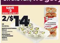 Independent Grocer BENTO CALIFORNIA ROLLS offer