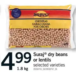 Fortinos SURAJ DRY BEANS OR LENTILS offer