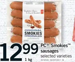 Fortinos PC SMOKIES SAUSAGES offer