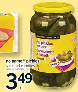 Fortinos NO NAME PICKLES offer