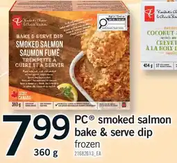 Fortinos PC SMOKED SALMON BAKE & SERVE DIP offer