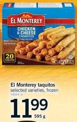 Fortinos EL MONTEREY TAQUITOS offer