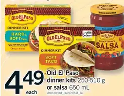 Fortinos OLD EL PASO DINNER KITS, 250-510 G OR SALSA, 650 ML offer