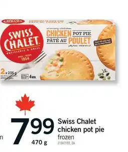 Fortinos SWISS CHALET CHICKEN POT PIE offer