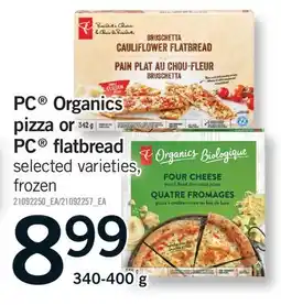 Fortinos PC ORGANICS PIZZA OR PC FLATBREAD offer