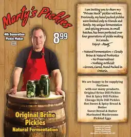 Fortinos MARTY'S PICKLES offer