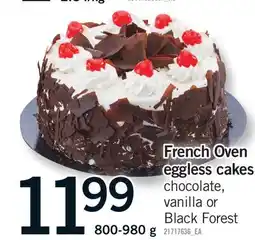 Fortinos FRENCH OVEN EGGLESS CAKES offer