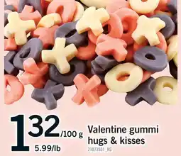 Fortinos VALENTINE GUMMI HUGS & KISSES offer