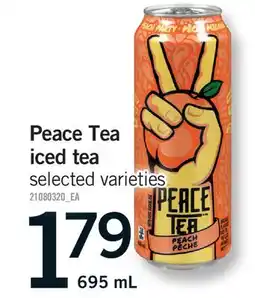 Fortinos PEACE TEA ICED TEA offer