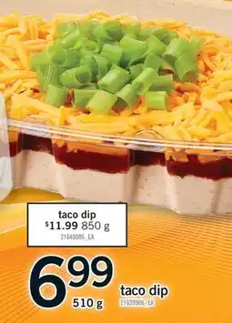 Fortinos TACO DIP offer