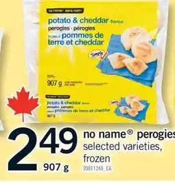 Fortinos NO NAME PEROGIES offer