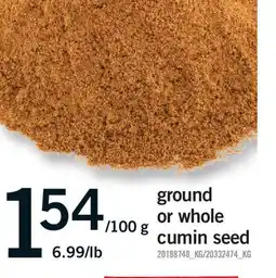 Fortinos GROUND OR WHOLE CUMIN SEED offer