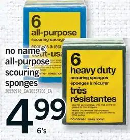 Fortinos NO NAME ALL-PURPOSE SCOURING SPONGES, 6'S offer