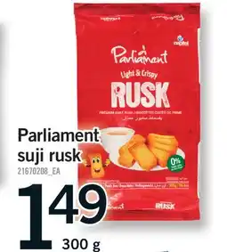 Fortinos PARLIAMENT SUJI RUSK offer