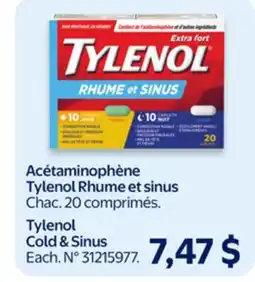 Walmart Tylenol Cold & Sinus offer