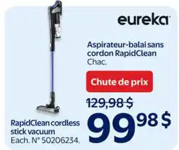 Walmart Eureka RapidClean Cordless Stick Vacuum offer