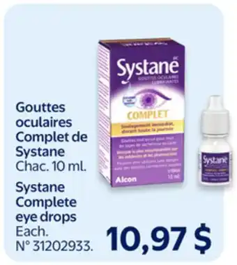 Walmart Systane Complete eye drops offer