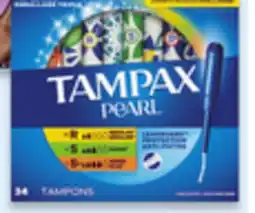 Walmart Tampax Pearl tampons 34s - 36s offer