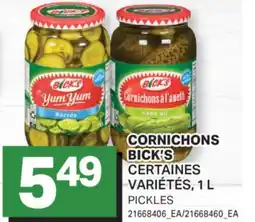 L'Intermarché CORNICHONS | PICKLES offer