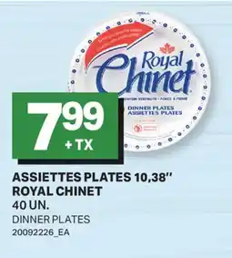 L'Intermarché ASSIETTES PLATES 10,38'' ROYAL CHINET, 40 UN. | DINNER PLATES offer