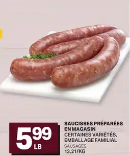 L'Intermarché SAUCISSES PRÉPARÉES EN MAGASIN | SAUSAGES offer