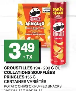 L'Intermarché CROUSTILLES, 194-203 G OU COLLATIONS SOUFFLÉES | POTATO CHIPS OR PUFFED SNACKS offer