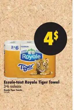 L'Intermarché ESSUIE-TOUT TIGER TOWEL | ROYALE TIGER TOWELS, 3=6 ROULEAUX offer