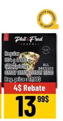 Mayrand Phil Fred Pizza offer