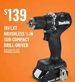 Canac 18V LXT Brushless 1/2 in Sub-Compact Drill-Driver offer