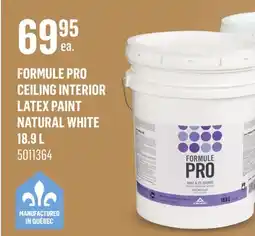 Canac Formule Pro Ceiling Interior Latex Paint Natural White offer