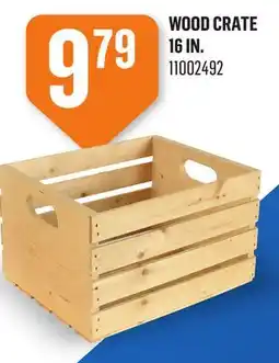 Canac Wood Crate 16in offer