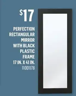 Canac Perfection Rectangular Mirror with Black Plastic Frame 17 in. x 41 in offer