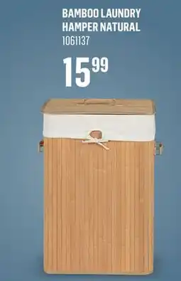 Canac Bamboo Laundry Hamper Natural offer