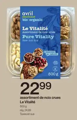 Avril Assortiment de noix crues Le Vitalité offer