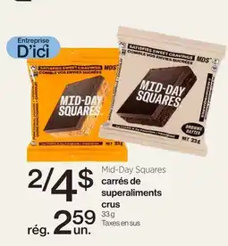 Avril carrés de superaliments crus offer