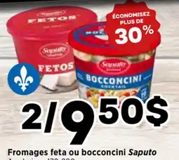 Val-Mont Fromages feta ou bocconcini Saputo offer