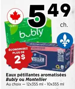 Val-Mont Eaux pétillantes aromatisées Bubly ou Montellier offer