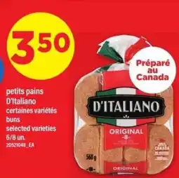 Maxi petits pains D'Italiano offer