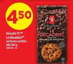 Maxi biscuits PC Le décadent offer
