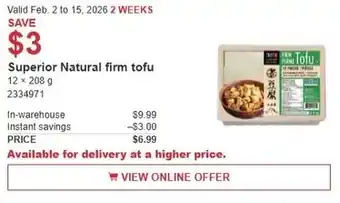 Superior Natural firm tofu