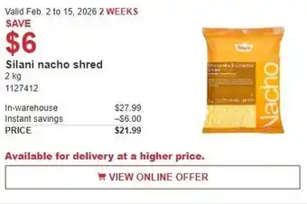 Costco Silani nacho shred offer