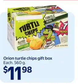Walmart Orion turtle chips gift box offer