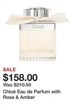 Sephora Chloé Eau de Parfum with Rose & Amber offer