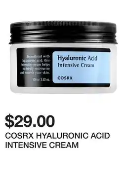 Sephora COSRX HYALURONIC ACID INTENSIVE CREAM offer