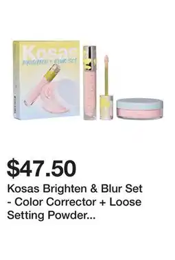 Sephora Kosas Brighten & Blur Set - Color Corrector + Loose Setting Powder Face Set offer