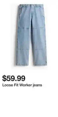 H&M Loose Fit Worker jeans offer