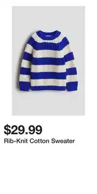 H&M Rib-Knit Cotton Sweater offer