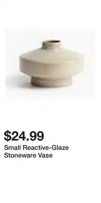 H&M Small Reactive-Glaze Stoneware Vase offer