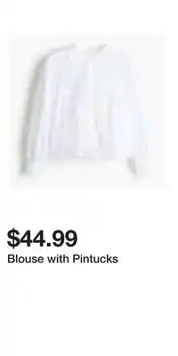 H&M Blouse with Pintucks offer