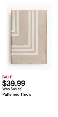 H&M Patterned Throw offer